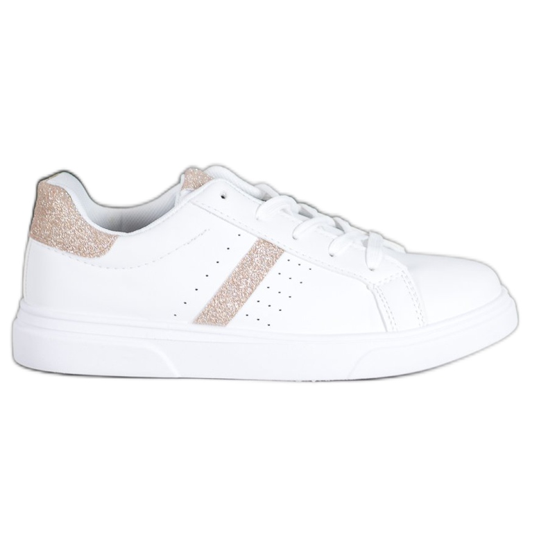 SHELOVET Încălțăminte sport cu sclipici alb