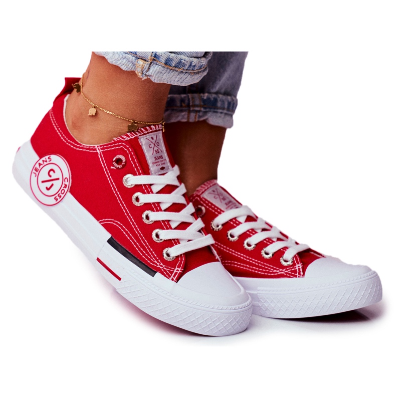 Adidași pentru femei Cross Jeans Roșu FF2R4074C Adidași pentru femei Cross Jeans Roșu FF2R4074C