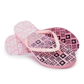 Papuci de damă Flip-flops Big Star Pink FF274A304 roz
