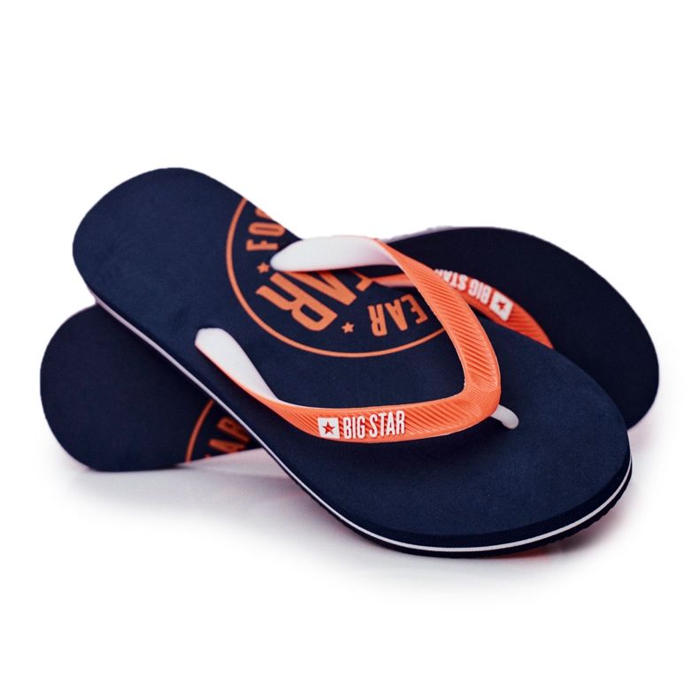 Papuci de damă Flip-flops Big Star Blue Navy FF274A297 albastru