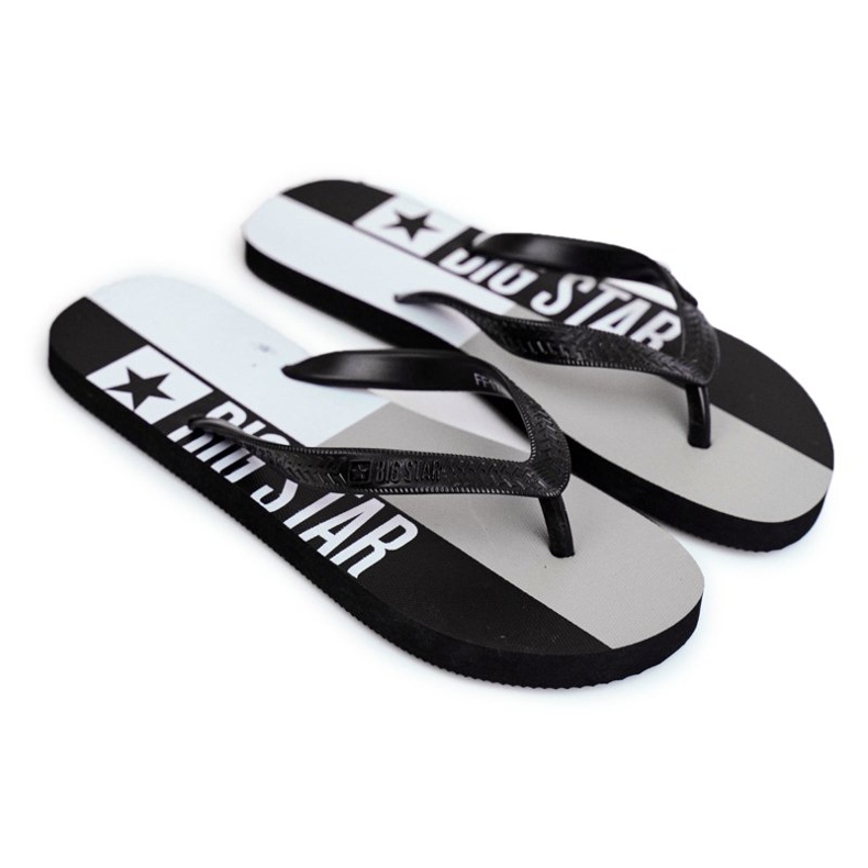 Papuci pentru bărbați Flip-flops Big Star Black FF274A453 negru