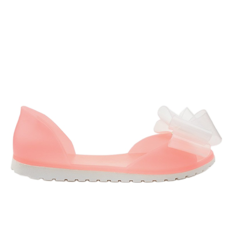 Sandale roz Meliski cu fundă S5-35