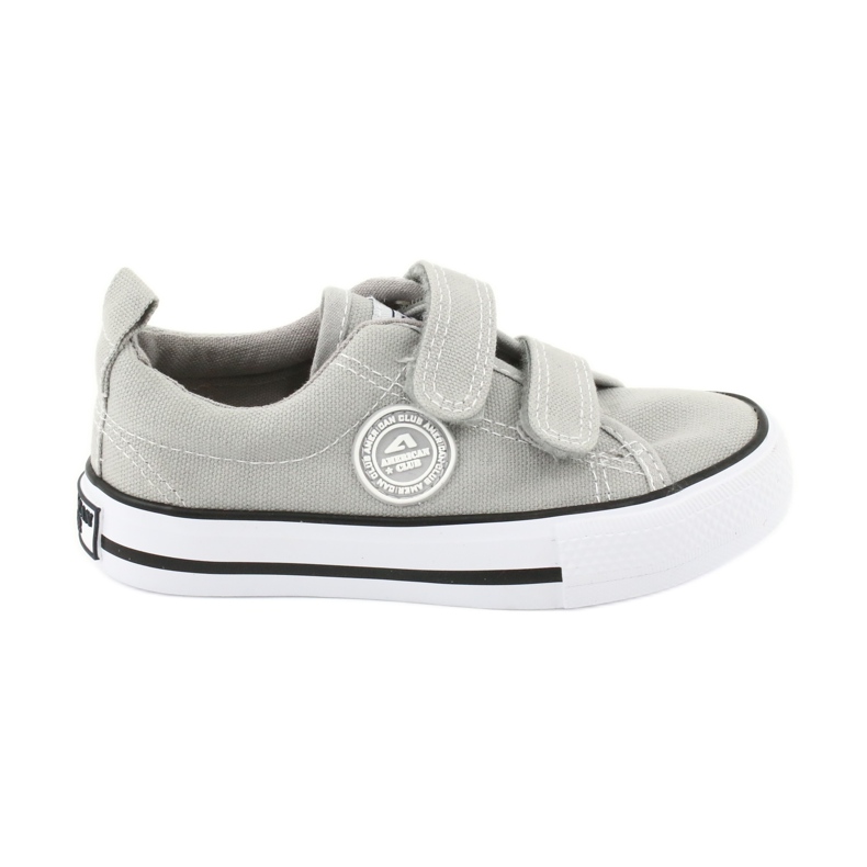 American Club Adidași gri din velcro americani LH39