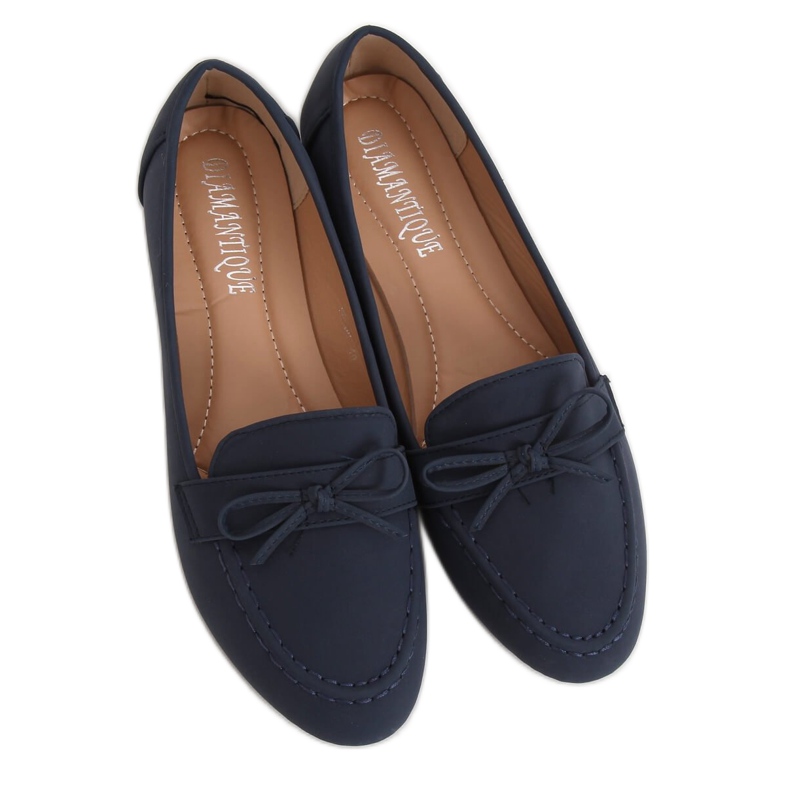 Mocasini de damă bleumarin 98-30 DK.BLUE albastru marin