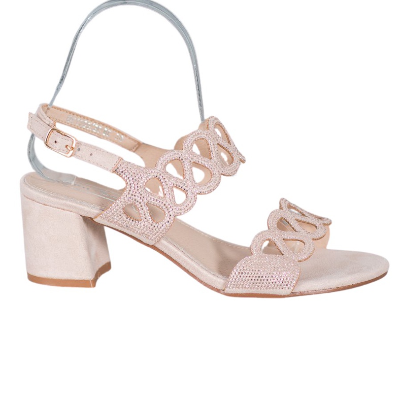 Filippo Sandale pe o stâlp cu zirconiu cubic maro