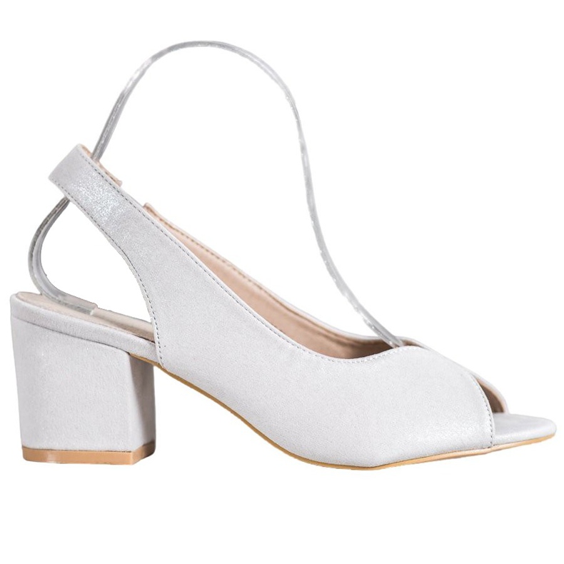 Filippo Sandale cu toc înalt casual gri