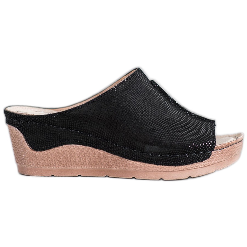 Filippo Papuci din piele neagră negru