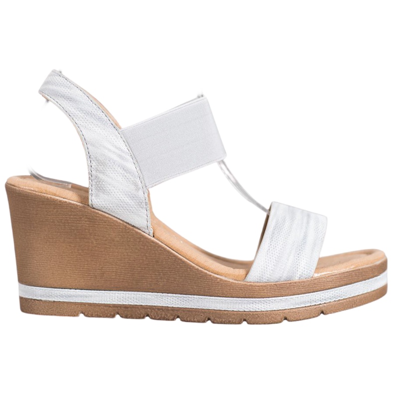 Sea Elves Sandale cu pene elegante gri