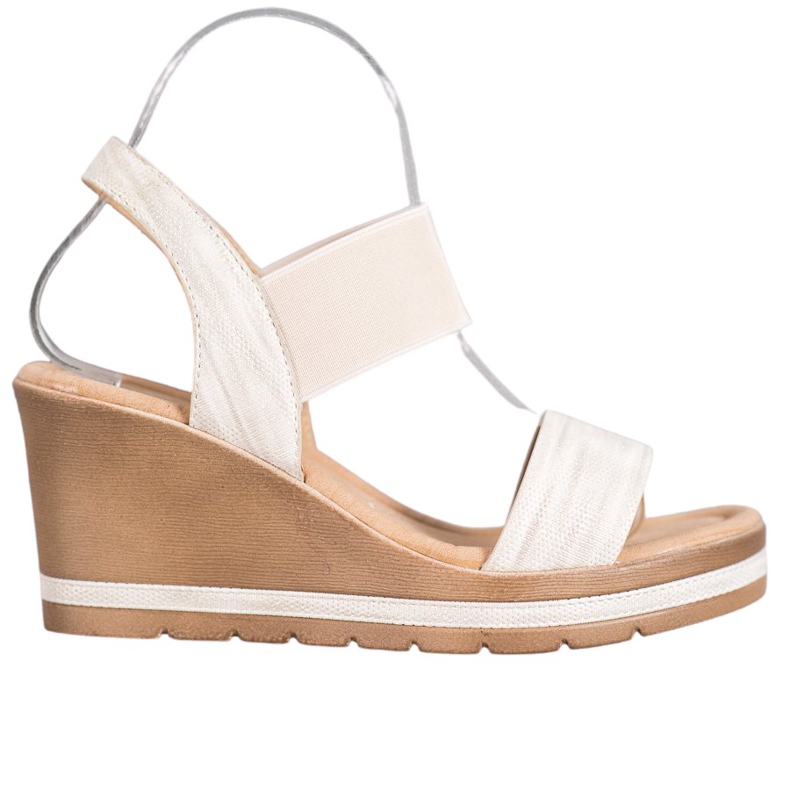 Sea Elves Sandale cu pene elegante maro