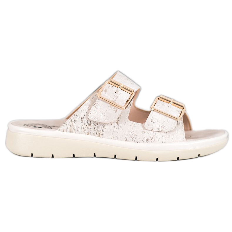 Evento Papuci confortabili din piele ecologică maro