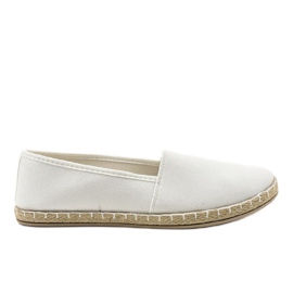 Espadrile slip-on argintii D1K-19 gri