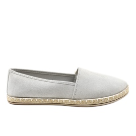 Espadrile alunecoase gri D1K-6