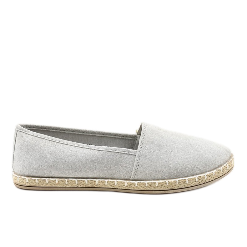 Espadrile alunecoase gri D1K-6