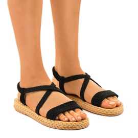 Sandale dama negre C602 negru