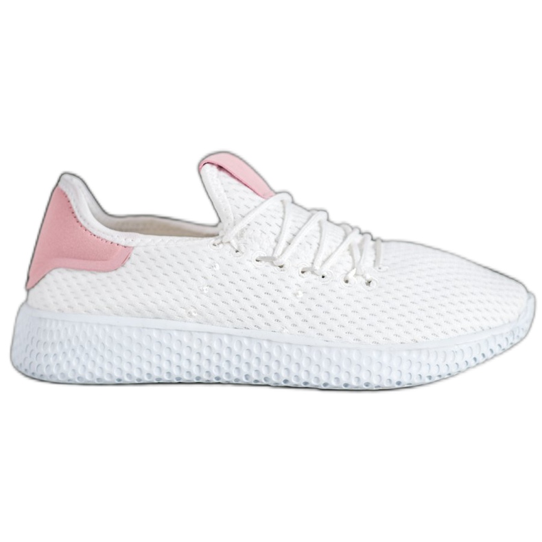 SHELOVET Pantofi sportivi ajurati alb