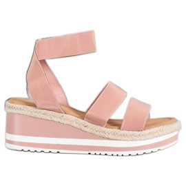 Weide Pene slip-on cu o bandă elastică roz