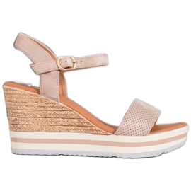 Weide Pene din piele de căprioară la modă bej Weide Pene din piele de căprioară la modă bej