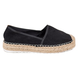 Seastar Espadrile din piele neagră negru