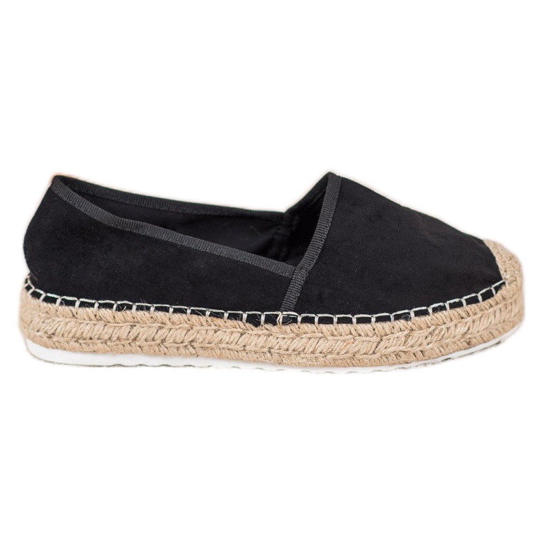 Seastar Espadrile din piele neagră negru