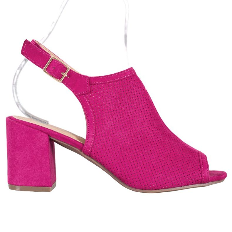 SHELOVET Sandale clasice închise roz