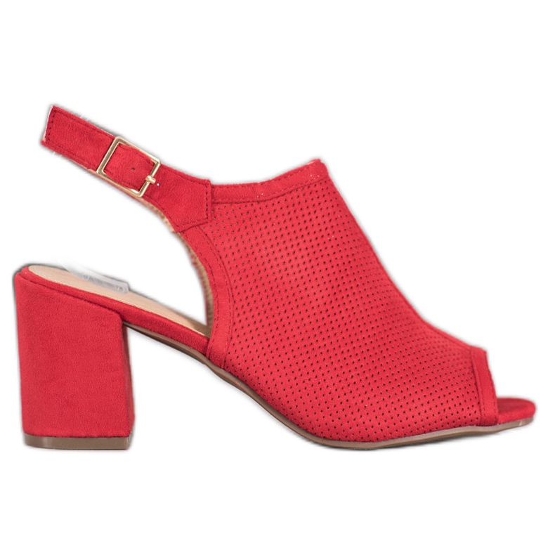 SHELOVET Sandale clasice închise roșu