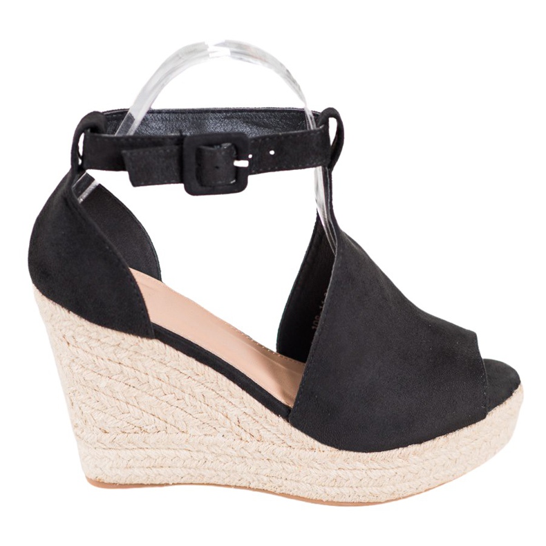 Queen Vivi Pene de piele de căprioară construite negru