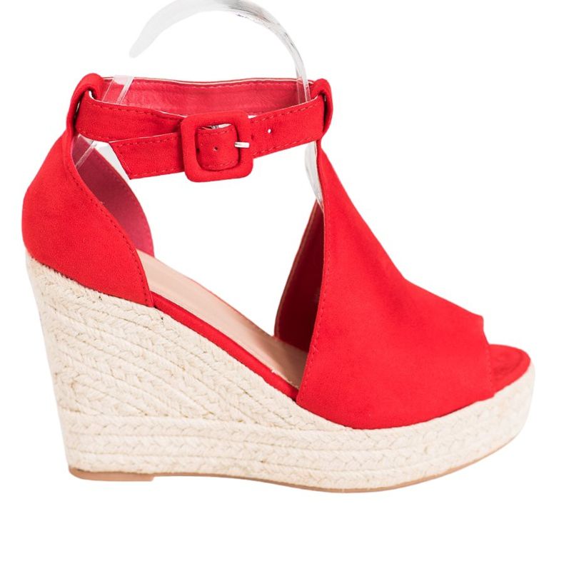 Queen Vivi Pene de piele de căprioară construite roșu