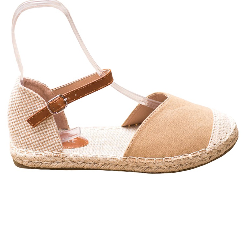 SHELOVET Espadrile textile maro SHELOVET Espadrile textile maro