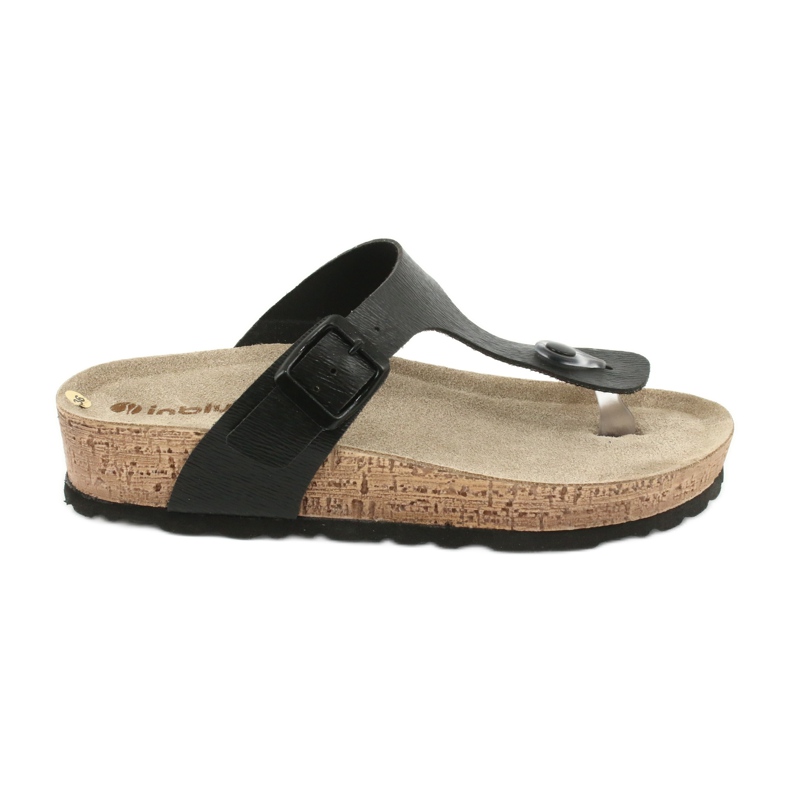 Papuci de casă Inblu NM020 pentru femei profilactic negru Papuci de casă Inblu NM020 pentru femei profilactic negru