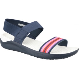 Sandale Crocs LiteRide W 205106-97W sandale bleumarin albastru marin roz Sandale Crocs LiteRide W 205106-97W sandale bleumarin albastru marin roz