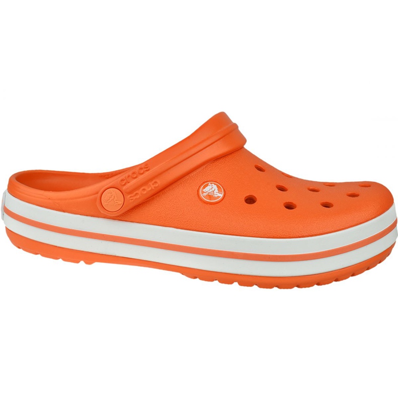 Pantofi Crocs Crocband 11016-846 alb portocale