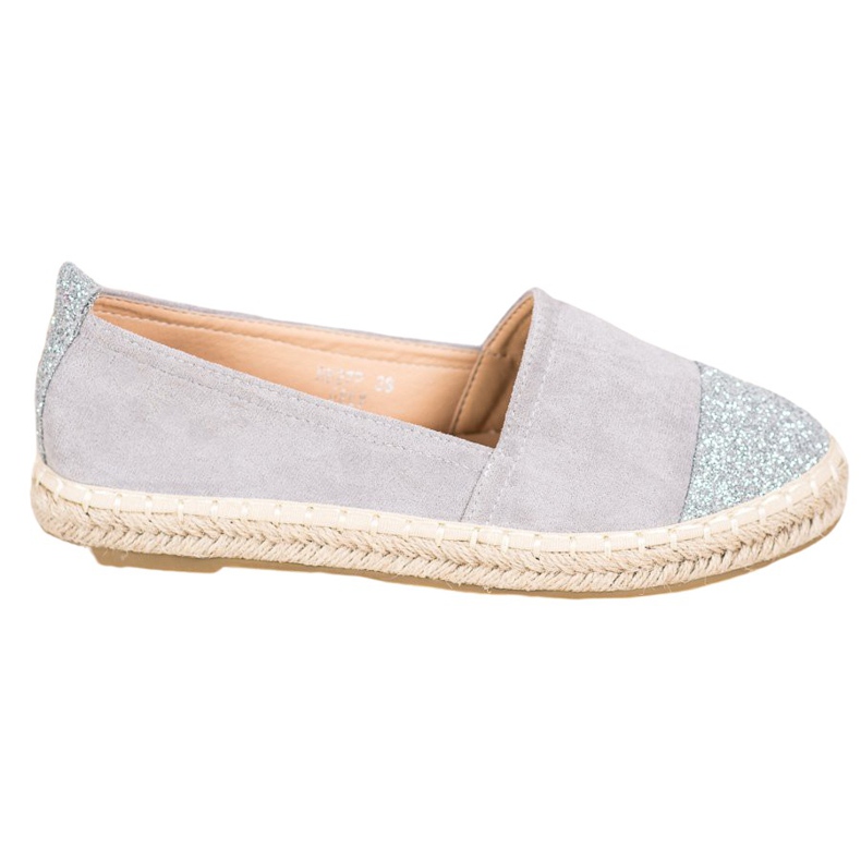 Seastar Espadrile Cu Sclipici gri Seastar Espadrile Cu Sclipici gri