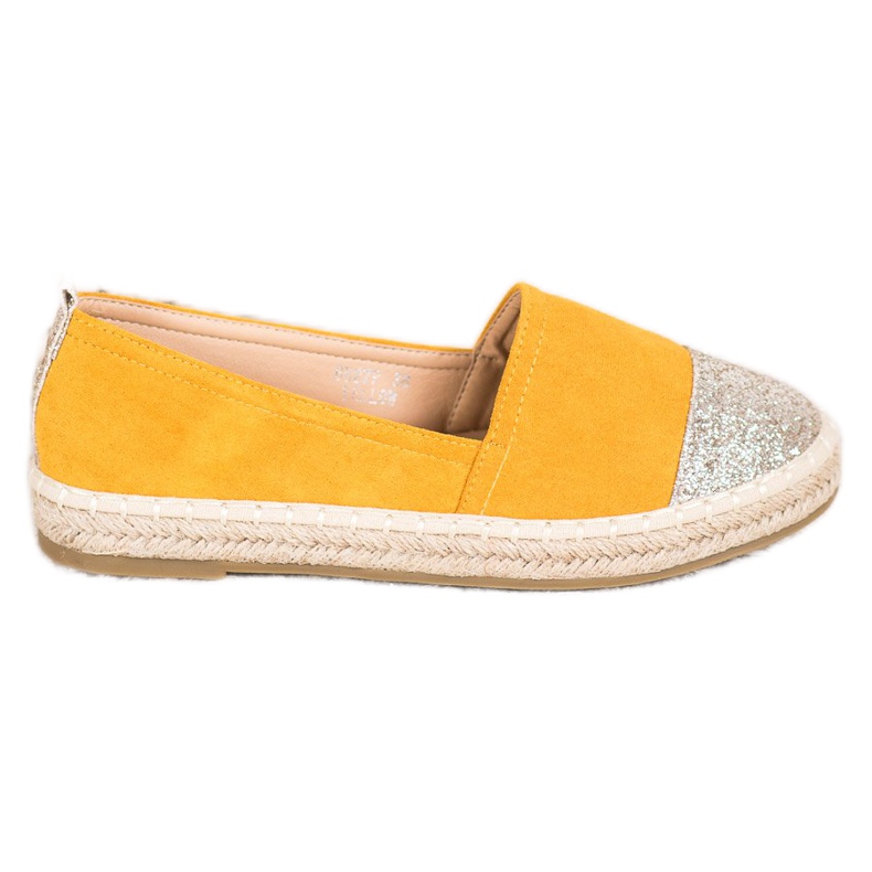 Seastar Espadrile Cu Sclipici galben