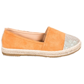 Seastar Espadrile Cu Sclipici portocale galben Seastar Espadrile Cu Sclipici portocale galben