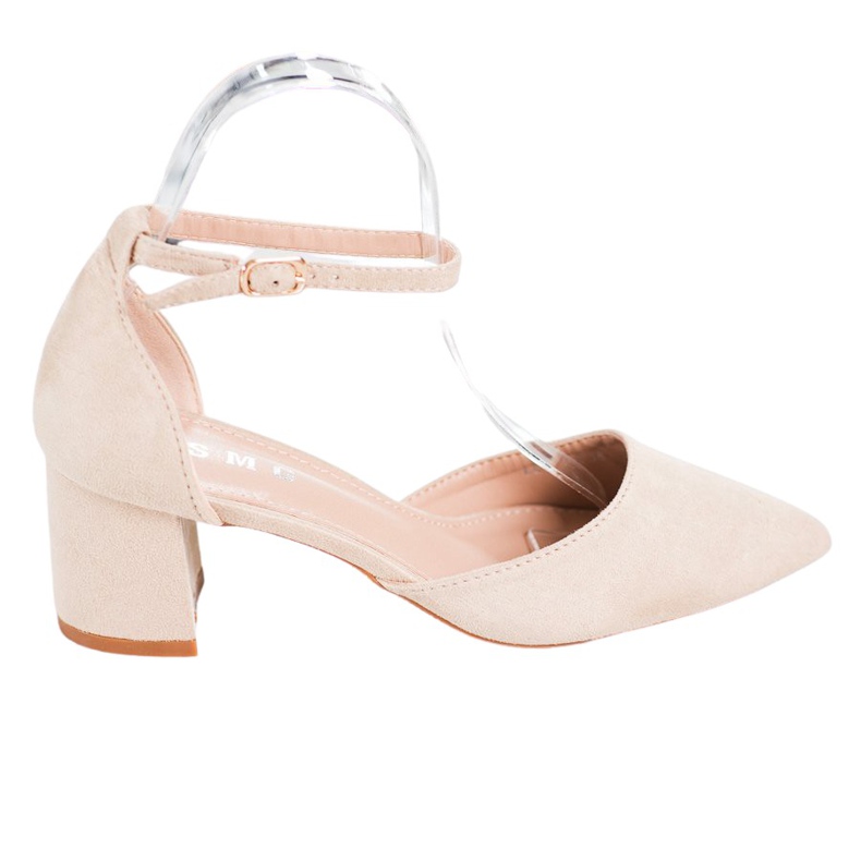 SHELOVET Pompe clasice cu cataramă maro