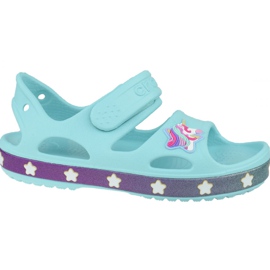 Sandală Crocs Fun Lab Unicorn Charm K 206366-4O9 albastru