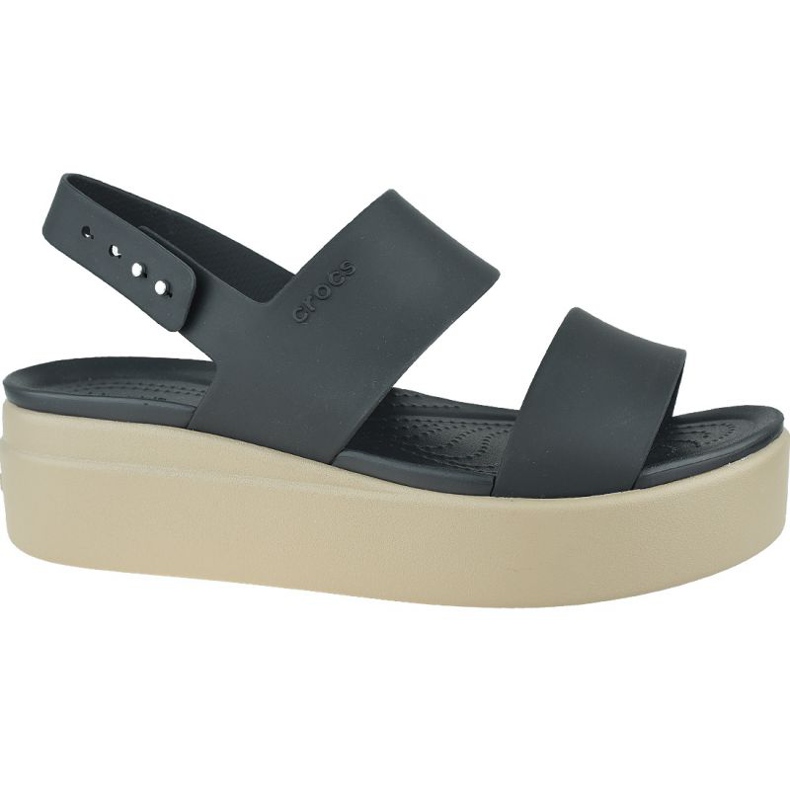 Crocs Brooklyn Low Wedge W 206453-07H albastru marin Crocs Brooklyn Low Wedge W 206453-07H albastru marin
