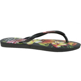 Flip-flops Havaianas Slim Summer 4129848-1069 negru multicolor