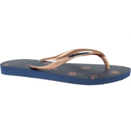 Havaianas Slim Nautial 4137125-1754 flip-flops violet albastru marin Havaianas Slim Nautial 4137125-1754 flip-flops violet albastru marin