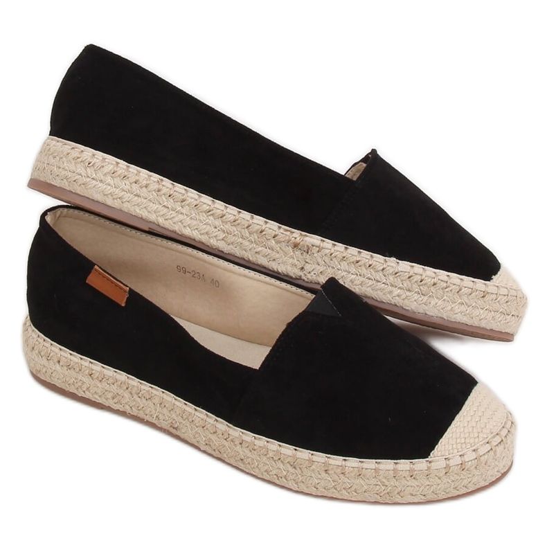 Espadrile clasice negre 99-23A Negre negru Espadrile clasice negre 99-23A Negre negru