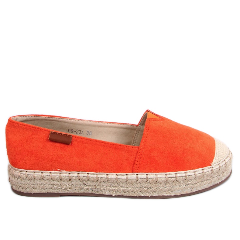 Espadrile clasice portocalii 99-23A Orange portocale