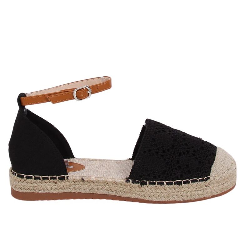 Espadrile tăiate negru 3035 Negru Espadrile tăiate negru 3035 Negru