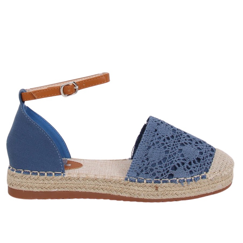 Espadrile tăiate albastru 3035 Albastru