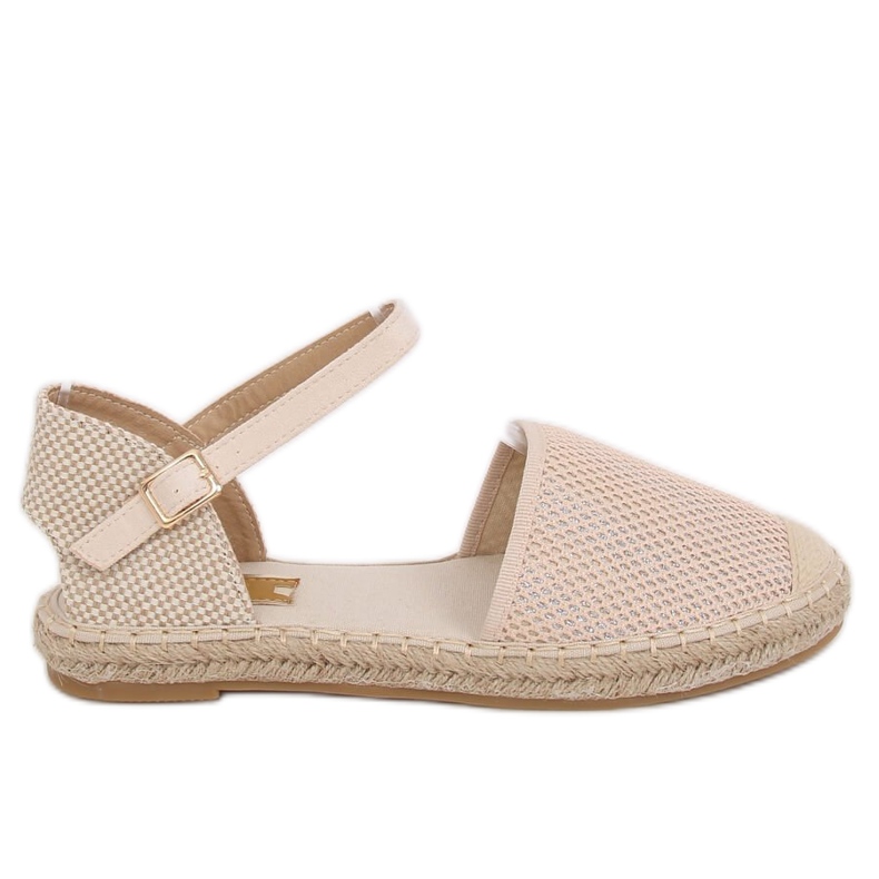 Espadrile bej pentru femei MB-64119 Bej