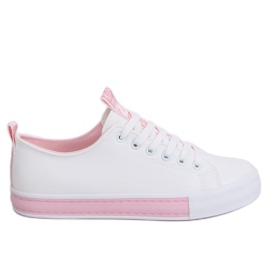Adidași de damă albi CC-17 Roz