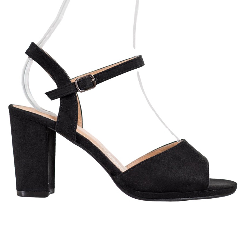 SHELOVET Pantofi clasici cu toc înalt negru