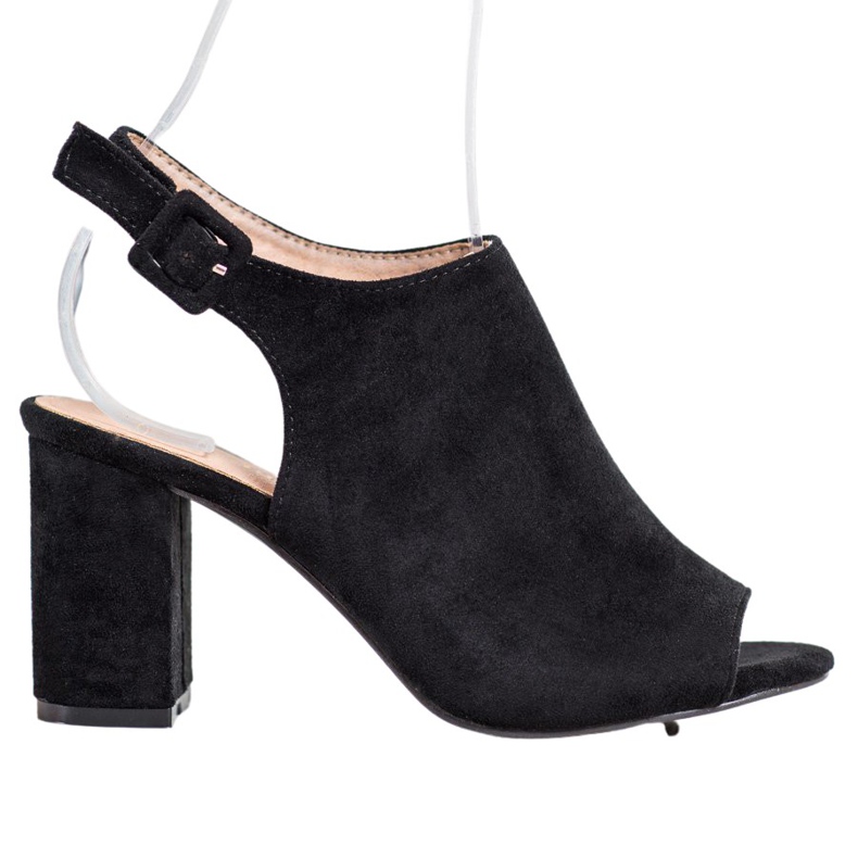 SHELOVET Sandale cu toc negru