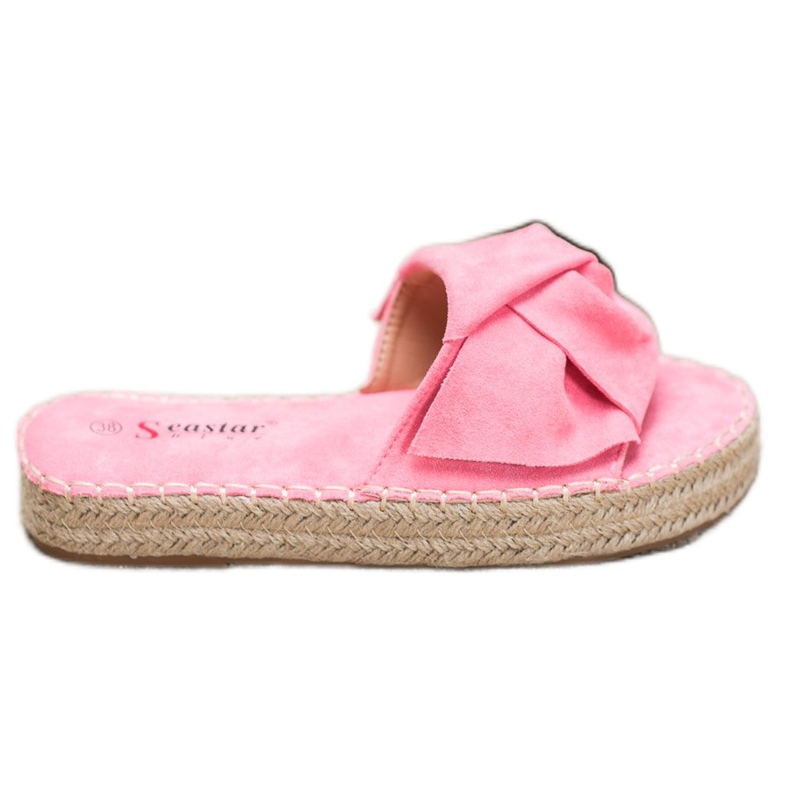 Seastar Espadrile din piele de căprioară roz