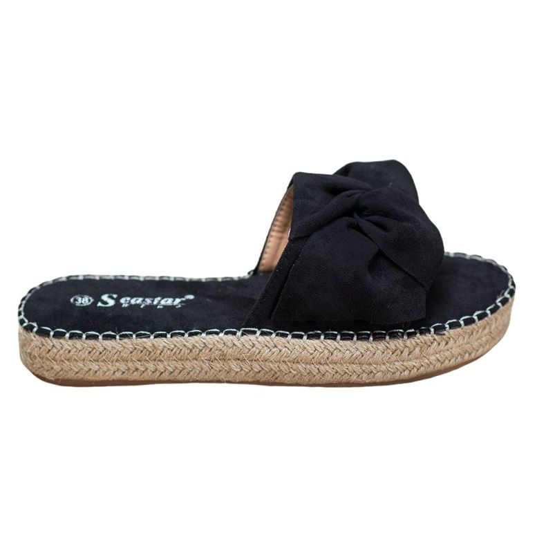 Seastar Espadrile din piele de căprioară negru