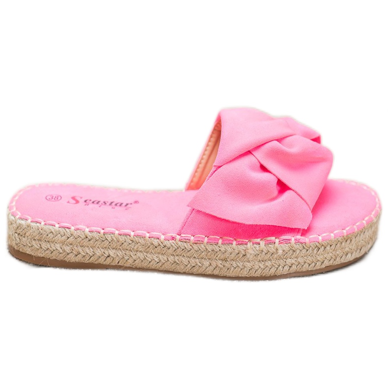 Seastar Espadrile din piele de căprioară roz
